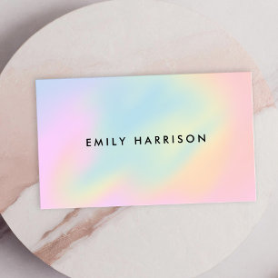 Tarjeta De Visita Pastel Minimalista moderno Ombre