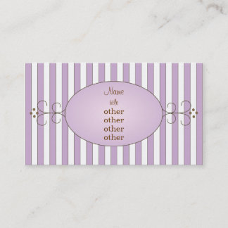 Tarjeta De Visita Pastel morado
