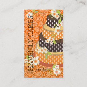 Tarjeta De Visita Pastel/Panadería/Pastelería de Boda de chocolate