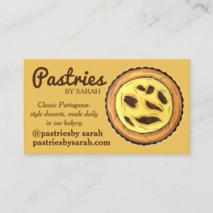Tarjeta De Visita Pastel Pastéis de Nata