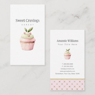 Tarjeta De Visita Pastel Pastel Pastel Pastel Dulces Pasteles Panade