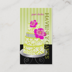 Tarjeta De Visita Pastel/Pastelería de pixDezines Keylime
