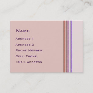 Tarjeta De Visita Pastel Stripes Business
