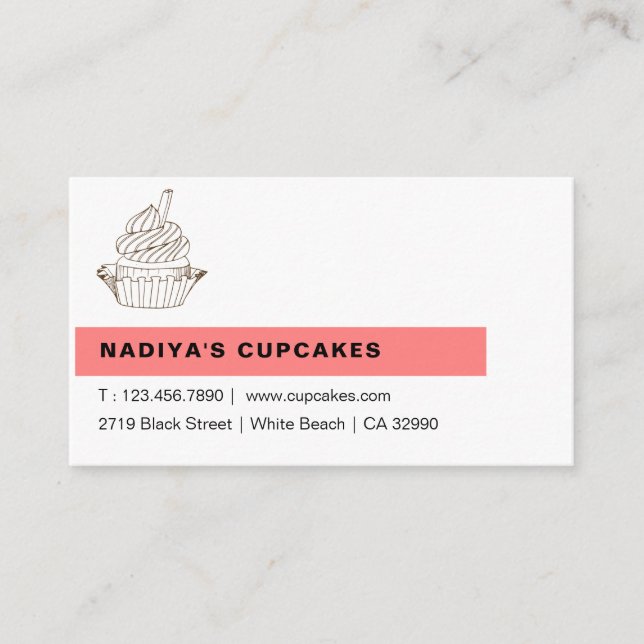 Tarjeta De Visita Pastelería (Anverso)