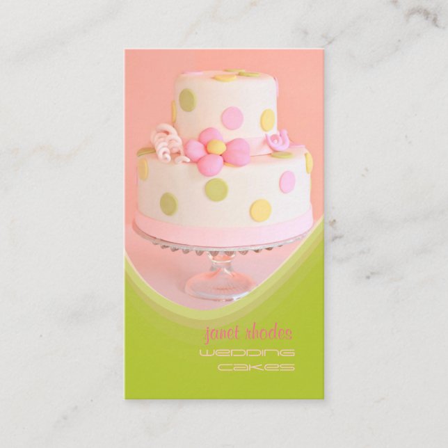 Tarjeta De Visita Pastelería Boda (Anverso)