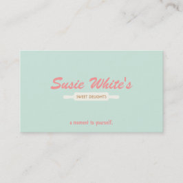 Tarjeta De Visita Pastelería Chef Rolling Pin Cute Retro Bakers No. 