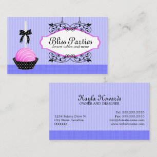 Tarjeta De Visita Pastelería de Cake Pops Postres