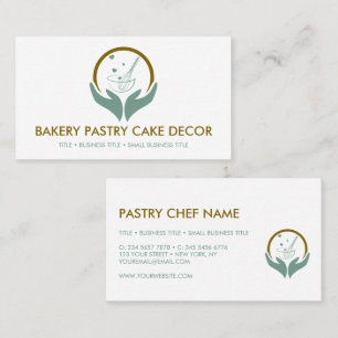 Tarjeta De Visita Pastelería de cocina de panadería Pizzeria