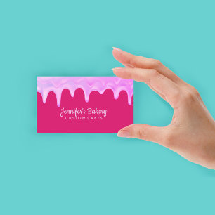 Tarjeta De Visita Pastelería de pastelería Chef Resumen Perforación 