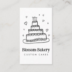 Tarjeta De Visita Pastelería de repostería Catering QR personalizado