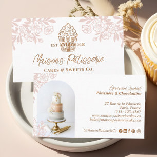 Tarjeta De Visita Pastelería Panadería Boutique de Tortas y Cupcakes
