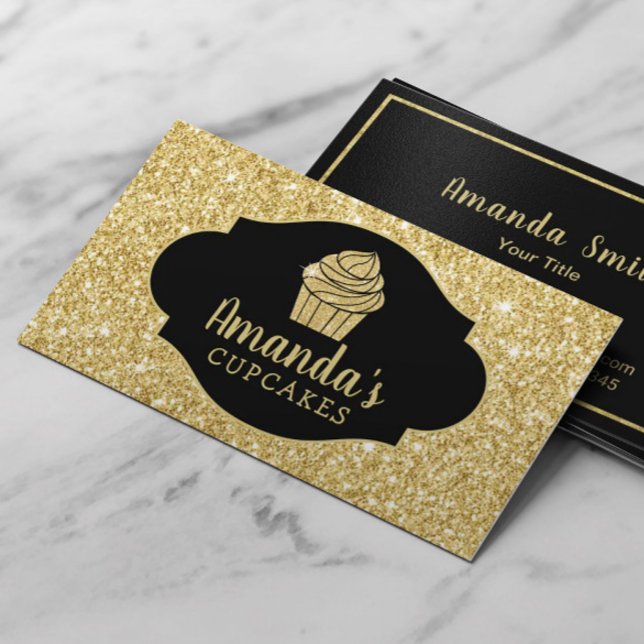 Tarjeta De Visita Pastelería Panadería Pastelería Chef Purpurina de  (Subido por el creador)