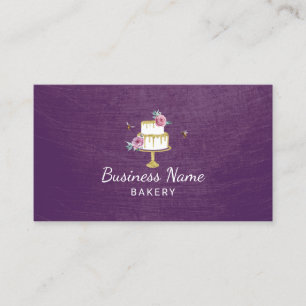 Tarjeta De Visita Pastelería pastelería Chef Rústicas Abejas Past