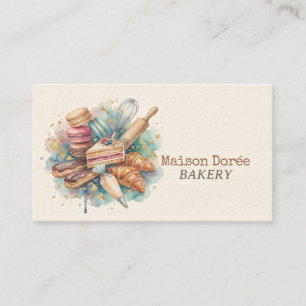 Tarjeta De Visita Pastelería Tienda Pastelero Postres Dulces Torta P