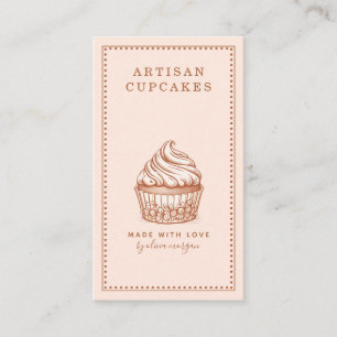 Tarjeta De Visita Pastelero de Cupcake Panadería Pastelería