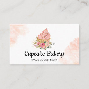 Tarjeta De Visita Pastelero de Cupcakes Repostero Chef de Pastelería