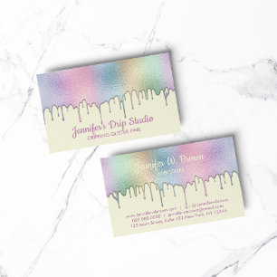 Tarjeta De Visita Pastelero de panadería Pintura abstracta de arcoír