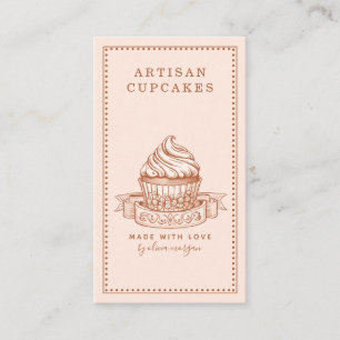 Tarjeta De Visita Pastelero de Repostería de Cupcake