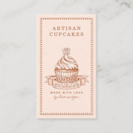 Tarjeta De Visita Pastelero de Repostería de Cupcake Panadería