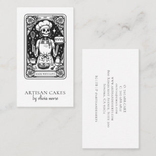 Tarjeta De Visita Pastelero de Tarot Repostero