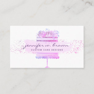 Tarjeta De Visita Pastelero de Tarta de Boda Planificador de Eventos