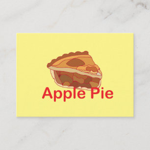 Tarjeta De Visita Pastelero de Tarta de Manzana Chef