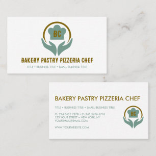 Tarjeta De Visita Pastelero Panadería Pizzería Cocinero