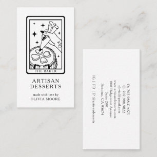 Tarjeta De Visita Pastelero Tarot 