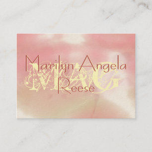 Tarjeta De Visita Pasteles cálidos Peach Yellow Cloud Grandes Tarjet