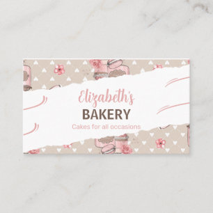 Tarjeta De Visita Pasteles caseros, panadería