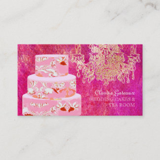 Tarjeta De Visita Pasteles de boda PixDezines/efectos de acuarela
