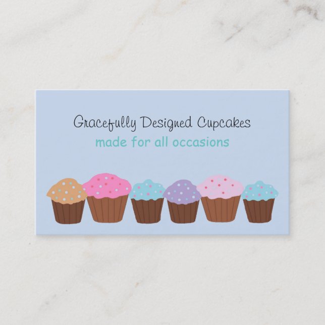 Tarjeta De Visita Pasteles de diseño elegante (Anverso)