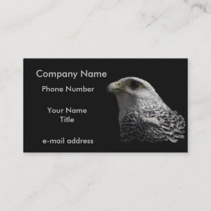 Tarjeta De Visita Pasteles de Girfalcon Ártico en Negro