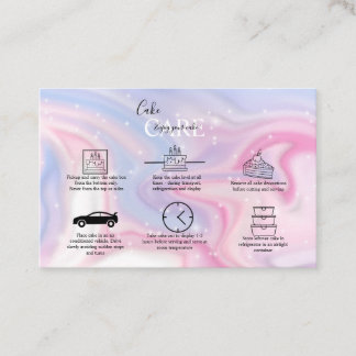 Tarjeta De Visita Pasteles estéticos rosados