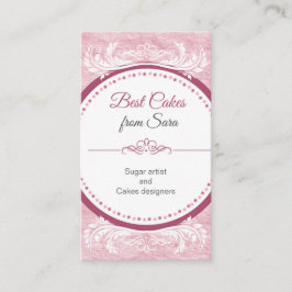 Tarjeta De Visita pasteles, pasteles hechos a mano en 3D, pastelería