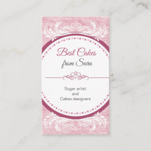 Tarjeta De Visita pasteles, pasteles hechos a mano en 3D, pastelería