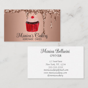 Tarjeta De Visita Pasteles pasteles postres dulces Panadería casera