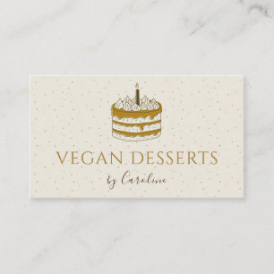 Tarjeta De Visita Pasteles veganos pasteles Neutrales Pastel Panader