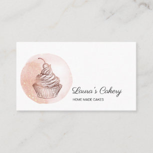 Tarjeta De Visita Pasteles y dulces pastelería en casa Panadería Rub