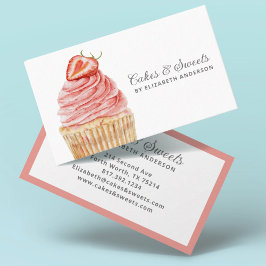 Tarjeta De Visita Pasteles y dulces Pastelería Pastelería Chef Busin