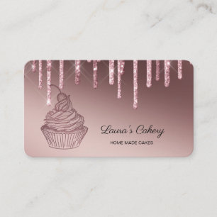 Tarjeta De Visita Pasteles y dulces pasteles caseros Panadería con o