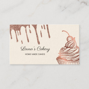 Tarjeta De Visita Pasteles y dulces pasteles caseros Panadería con o
