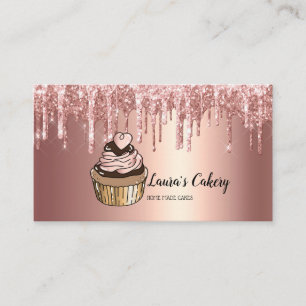 Tarjeta De Visita Pasteles y dulces pasteles caseros Panadería con o
