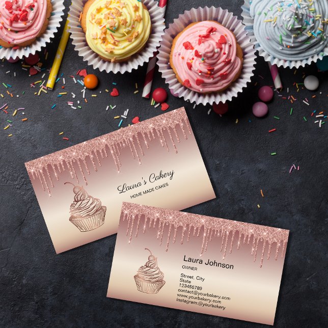 Tarjeta De Visita Pasteles y dulces pasteles caseros Panadería con o (Subido por el creador)