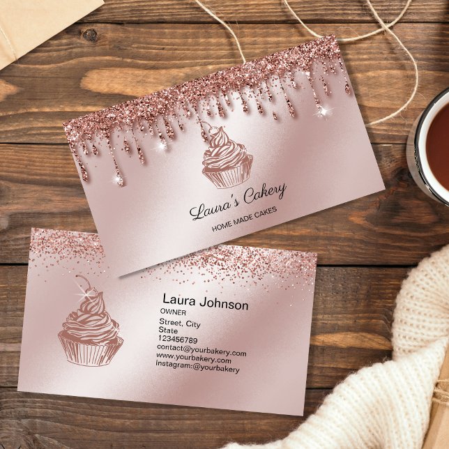 Tarjeta De Visita Pasteles y dulces pasteles caseros Panadería con o (Subido por el creador)