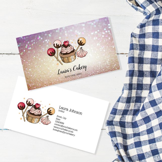 Tarjeta De Visita Pasteles y dulces pasteles caseros Panadería con o (Subido por el creador)