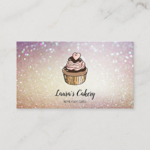 Tarjeta De Visita Pasteles y dulces pasteles caseros Panadería con o