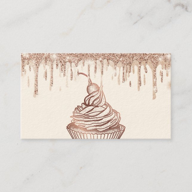 Tarjeta De Visita Pasteles y dulces pasteles caseros Panadería con o (Anverso)