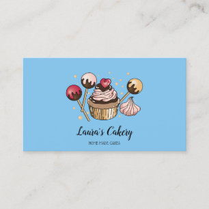 Tarjeta De Visita Pasteles y dulces Pasteles Caseros Panadería Dulce