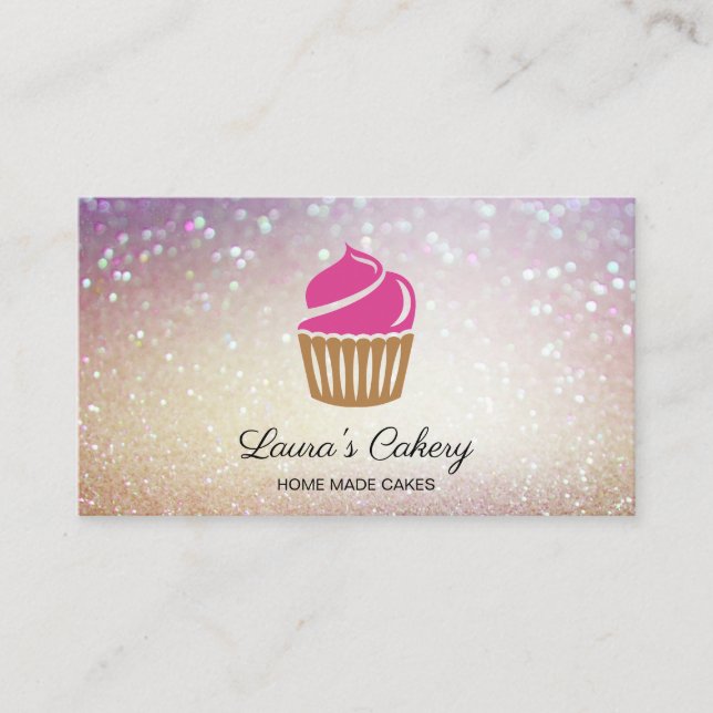 Tarjeta De Visita Pasteles y dulces pasteles caseros Panadería moder (Anverso)